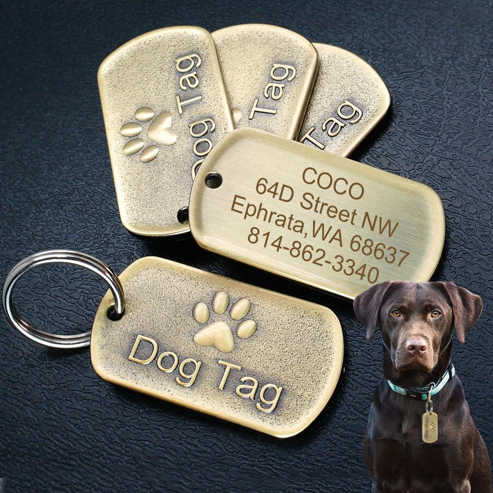Dog Tag Personalized Engraved Tags