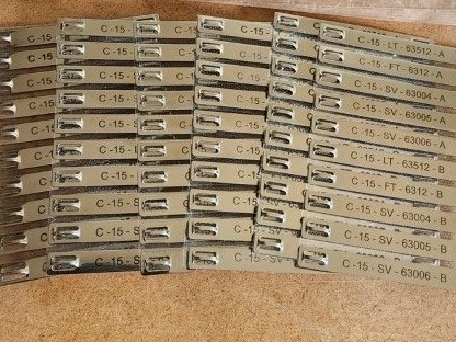 Laser engraving services: engraved stainless steel cable markers